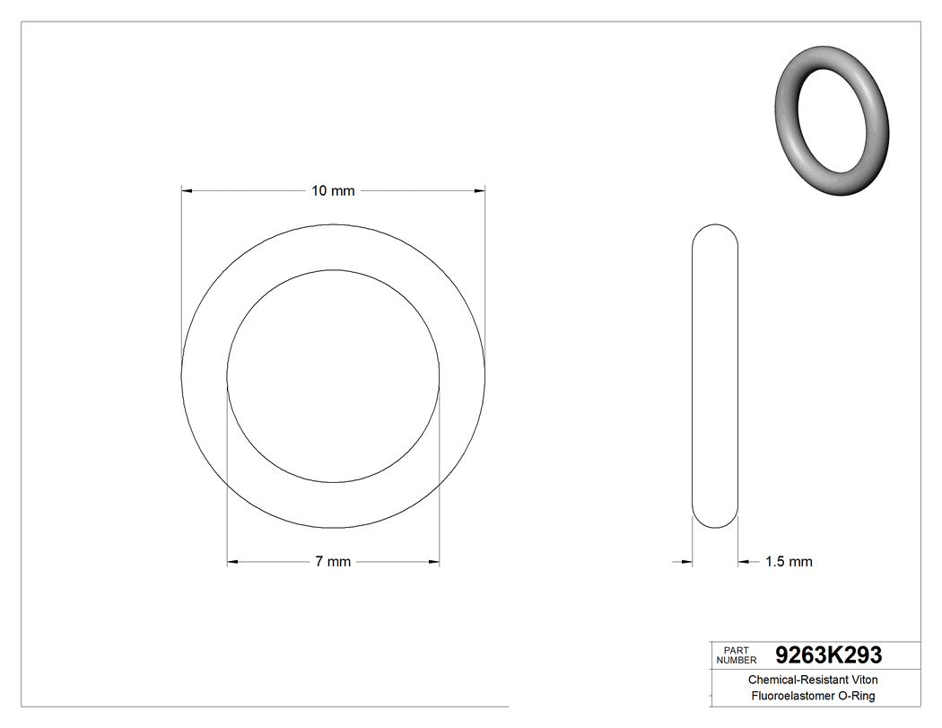 Technical drawing - 9263K293